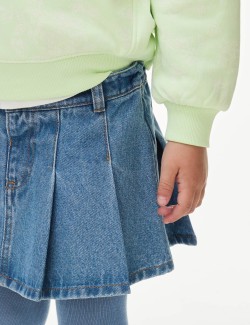 Denim Skirt with Tights (2-8 Yrs)