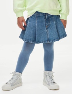 Denim Skirt with Tights (2-8 Yrs)