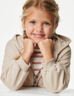 Cotton Rich Plain Hoodie (2-8 Yrs)