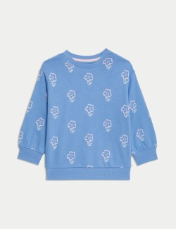 Cotton Rich Printed Sweatshirt (2-8 Yrs)