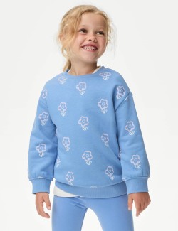 Cotton Rich Printed Sweatshirt (2-8 Yrs)