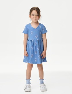 Pure Cotton Printed Dress (2-8 Yrs)