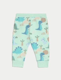 Cotton Rich Dinosaur Joggers (0 Months - 3 Years)