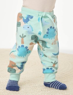 Cotton Rich Dinosaur Joggers (0 Months - 3 Years)