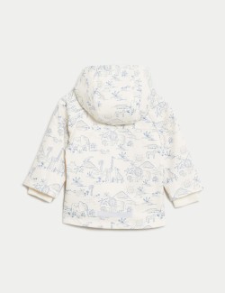 Safari Print Hooded Fisherman Coat (0-3 Yrs)