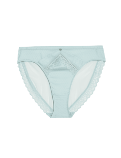 Delphine High Leg Knickers With Cotton