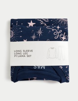 Pure Cotton Celestial Print Pyjamas (7-14 Yrs)