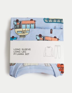 Pure Cotton Transport Pyjamas (1-8 Yrs)