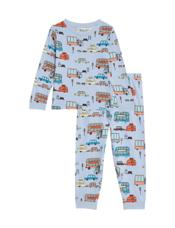 Pure Cotton Transport Pyjamas (1-8 Yrs)