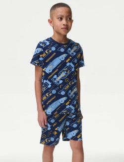 Pure Cotton Racing Car Pyjamas (7-14 Yrs)