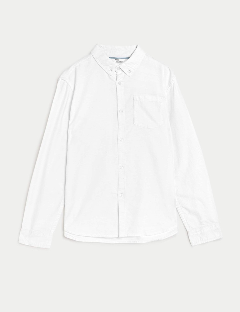 Pure Cotton Oxford Shirt (6-16 Yrs)