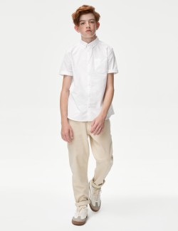 Pure Cotton Plain Shirt (6-16 Yrs)