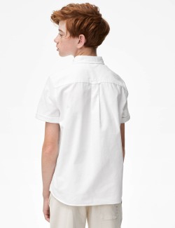 Pure Cotton Plain Shirt (6-16 Yrs)