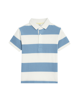 Pure Cotton Striped Polo Shirt (2-8 Yrs)