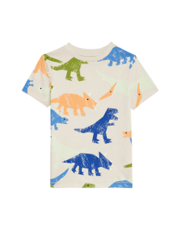 Pure Cotton Dinosaur T-Shirt (2-8 Yrs)