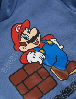 Mikina Super Mario™ s kapucí a vysokým podílem bavlny (2–8 let)