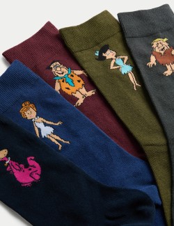 5pk The Flintstones™ Cotton Rich Socks