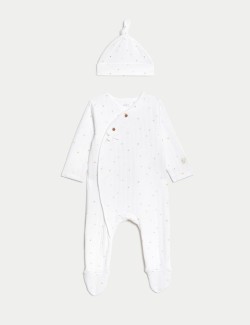 2pc Cotton Rich Quilted Stars Outfit (7lbs-1 Yrs)