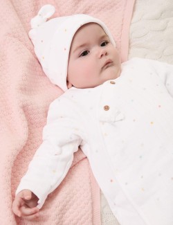 2pc Cotton Rich Quilted Stars Outfit (7lbs-1 Yrs)