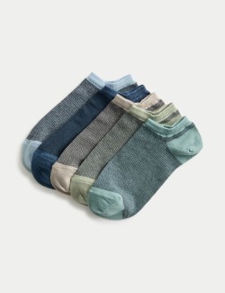 Sportovní ponožky Trainer Liners™ s technologií Cool & Fresh™ a vysokým podílem bavlny, sada 5 párů