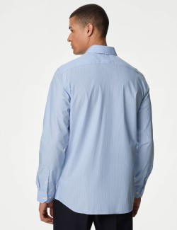 Regular Fit Easy Iron Pure Cotton Striped Shirt