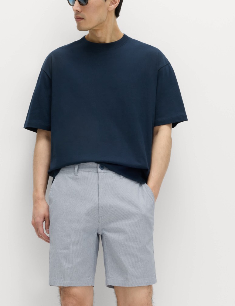 Šortky chino s částečně elastickým pasem