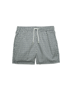 Quick Dry Geometric Print Swim Shorts