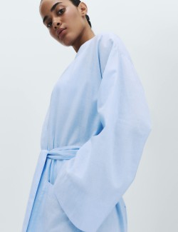 Pure Cotton Chambray Wrap