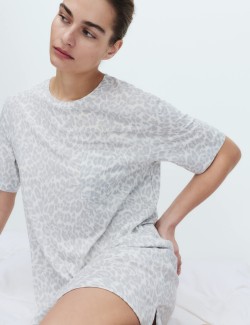 Cotton Modal Printed Minishirt