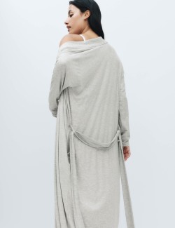 Modal Rich Ribbed Long Wrap