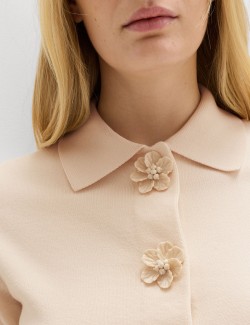 Button Detail Slim Fit Cardigan