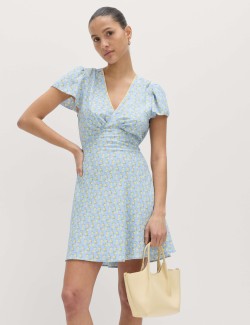 Printed Mini Tea Dress