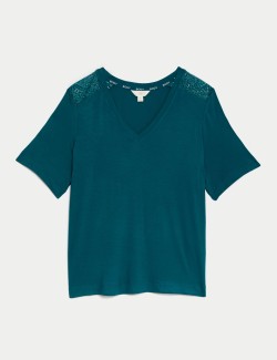 Lace Detail Pyjama Top