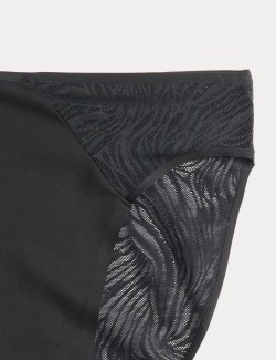 2 Pack Body Lace High Leg Knickers