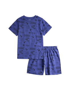 Kids' Pure Cotton Gaming Graphic Pyjamas (6-16 Yrs)