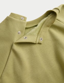 Cotton Blend Fleece Lined Sweatshirt (0-3 Yrs)