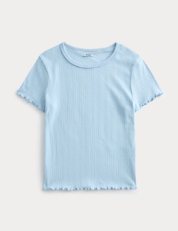 Kids' Pointelle Brushed Pyjama Top (6-16 Yrs)