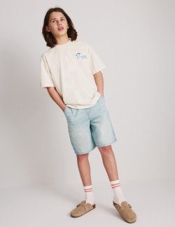 Pure Cotton Graphic T-Shirt (6-16 Yrs)