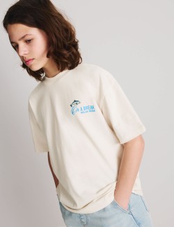 Pure Cotton Graphic T-Shirt (6-16 Yrs)