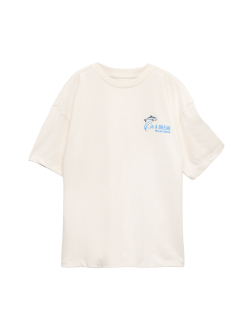 Pure Cotton Graphic T-Shirt (6-16 Yrs)