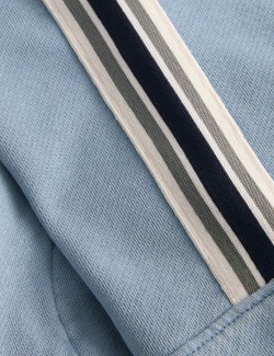 Froté mikina s kapucí na zip s podlepenými švy, z čisté bavlny (2–10 let)