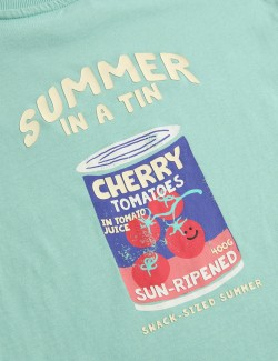 Tričko z čisté bavlny s grafickým vzorem (2–8 let)