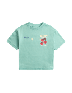 Tričko z čisté bavlny s grafickým vzorem (2–8 let)