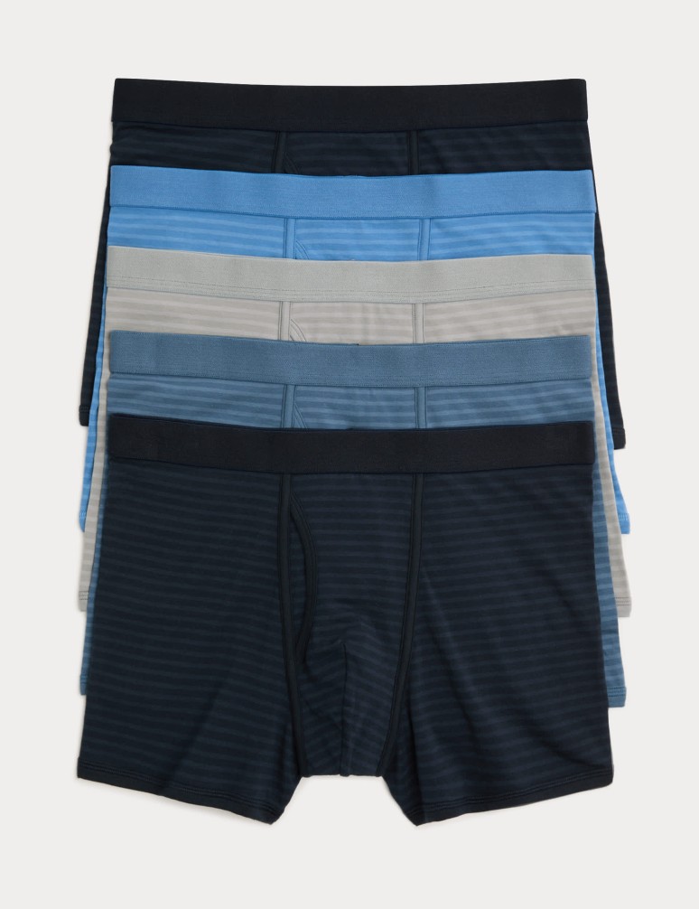 5-Pack Cotton Stretch Cool & Fresh™ Trunks