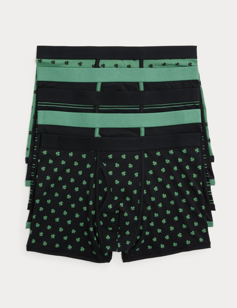 5 Pack Cotton Stretch Trunks