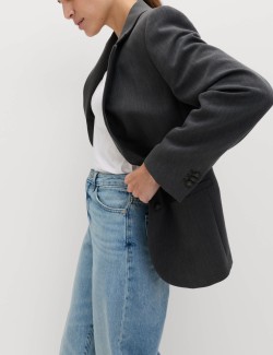 Relaxed Tailored Single-Breasted Blazer