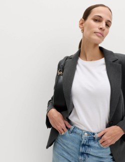 Relaxed Tailored Single-Breasted Blazer