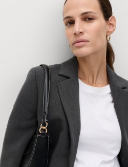 Relaxed Tailored Single-Breasted Blazer