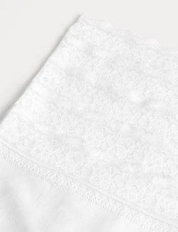 5pk Cotton Lycra & Lace Full Briefs