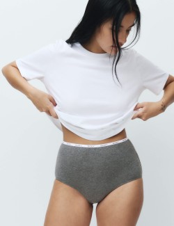 Kalhotky do pasu s vysokým podílem bavlny, 4 ks